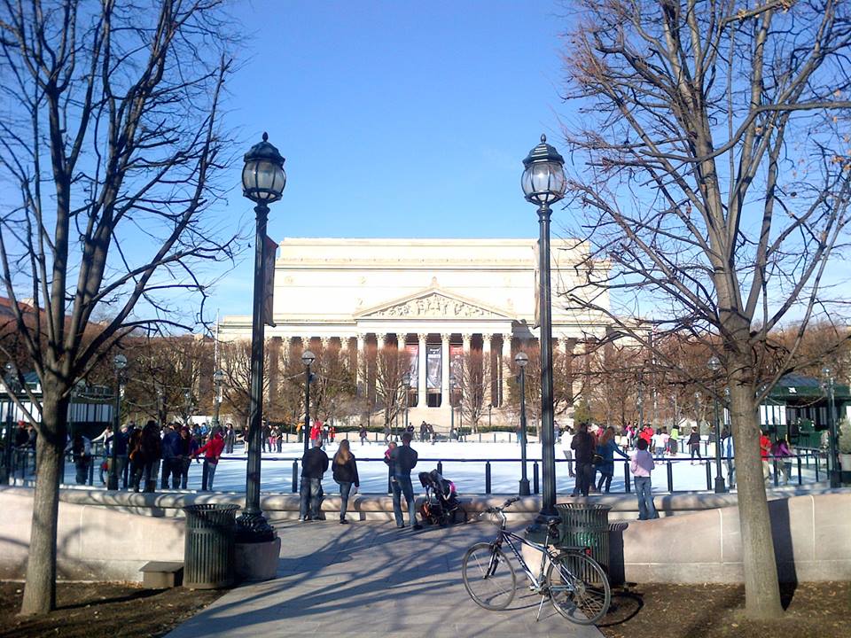 The Ice Skating Rink At The National Gallery Of Art Sculpture